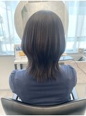 品のある大人のウルフボブ×透明感グレージュ