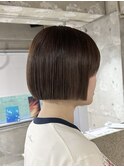 プツッとミニボブ/ショートボブ/オレンジブラウン/表参道/原宿