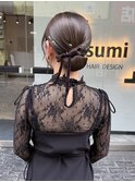 結婚式ヘアセット×tight arrange