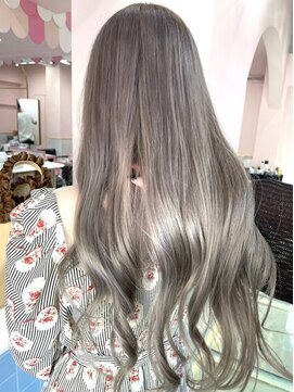 デート(DATE) ダブルカラーピンクベージュケアブリーチハイトーン髪質改善