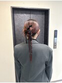 シンプルなアレンジがかわいい＊カチモリヘアセット/お呼ばれ