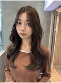 髪質改善縮毛矯正レイヤーカット顔周り前髪韓国ミニウルフ/横浜