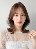 うる艶髪大人可愛いモテ髪美髪セミディ外ハネボブくびれヘア