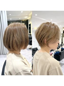 バンプ ギンザ(BUMP GINZA) 30代40代50代絶壁解消ひし形小顔前下がりショートボブ ER