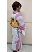 【花火大会】浴衣　着付＋ヘアセット
