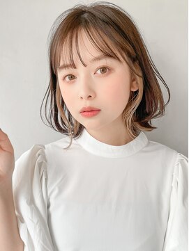 リヤン 表参道(lyann) 暗めカラーデザインカラーフェイスフレーミング外ハネボブa