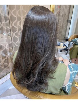ロンドアベニール 北千住(Lond avenir) 暗めカラー/姫カットレイヤー/マロンベージュ/くすみベージュ