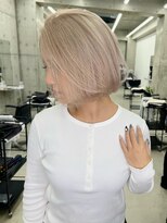 リノート バイ エゴル 名古屋(LINOET by ENGOL)&nbsp;【LINOET 名古屋】佐藤まいら王道ミルクティーハイトーンボブ