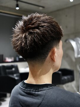 MEN'S/テーパーフェード×スパイキーショート
