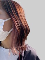 ケイズプラスカラン(HAIR AND MAKEUP K's PLUS calin) インナーカラー「ペールピンク」