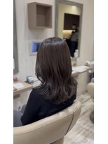 シーループユナイテッドアトリエ(C-LOOP UNITED ATELIER)&nbsp;大人気！ミディアムレイヤー/オリーブグレージュ/水素カラー