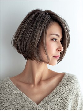 アンソリット ボーテ(INSOLITE BEAUTE) 大人ショートハイライト白髪ぼかし30代40代50代60代広尾/恵比寿