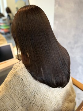 カノエ 福岡香椎店(canoe) ナチュラルブラウンカラー 顔周りカット 髪質改善 艶髪 20代