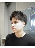 ローテーパーフェード×スパイキーショート<池袋/バーバー>