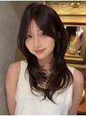 韓国ヘア/ブルーブラック/暗美髪/垢抜けヘア［薬院］