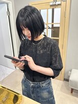 アトレ 福岡大名店(attrait)&nbsp;艶やかなブラックボブ×トリートメントで叶う上質な仕上がり