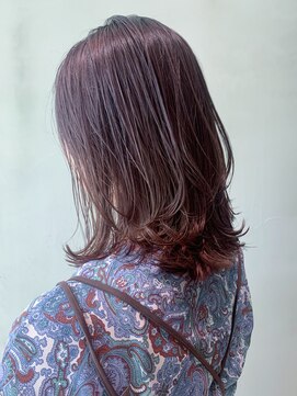 アイティー バイ アルバム 中野店(IT by ALBUM) レイヤーラベンダー_オリーブカラーハイライトカラー_ba306302