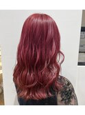 ブリーチカラー/カシスレッド【ELLE salon 大阪店】
