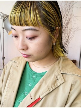 ロジェッタバイスノッブ(ROJETTA by snob) イエローと黒のビビットデザインカラー【三条】