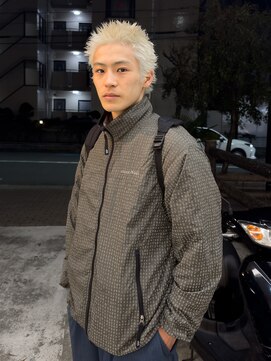 タイドヘア 茨木店(TIDE HAIR) メンズハイトーンスパイキーショート