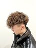 束感カット＋カラー（ワンメイク）＋パーマ＋残留アルカリ除去TR 　17400円～