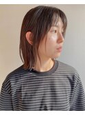 パツンとボブに顔周りレイヤー