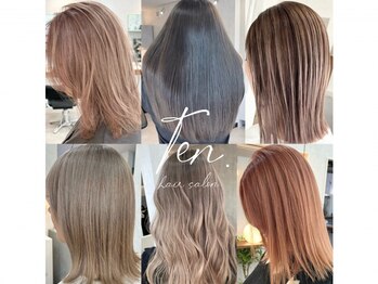 テン(Ten.)の写真/大人女性向けのハイライトカラ-から大人気のバレイヤージュまで!ダメージを考慮し透明感のあるスタイルに◎