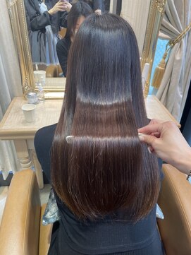 ロンドローズ 名古屋(Lond damaskRose) 学割 ブリーチなしダブルカラー ブリーチ 髪質改善 ボブ 555