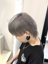 ユウル 横浜(juhl.)&nbsp;メンズグレージュカラー/メンズウルフカット/ブリーチハイトーン