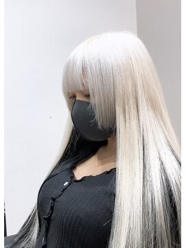 トーキョー オタクヘアー(TOKYO OTAKU HAIR) ホワイト×黒 エクステロング