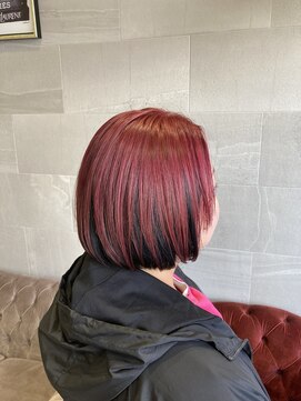 メゾン(MAISON) レッドアウターカラー