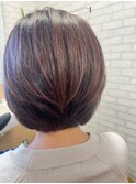 ブロー要らずのショートボブ