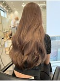 渋谷ミルクティーベージュハイトーンカラーヘーゼルベージュ30代