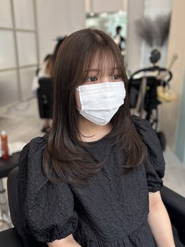 マーシュ 梅田(marshu) ハナstyle/レイヤーカット/Olive beige°○