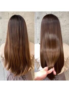 ユアーズ ヘア 恵比寿本店(youres hair) 髪質改善トリートメントで叶う美髪ストレート　艶髪　前髪