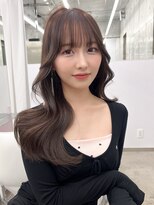 アリュウル 表参道 青山(Allure) くびれヘア*小顔顔周りレイヤーカット/ラベンダーベージュ