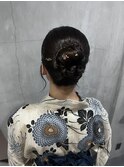 浴衣 ヘアセット アレンジ まとめ髪[TiTi_福田りの]