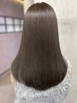 ルノン(LUNON) 暗めカラーグランマッシュデザインカラーフェイスフレーミング