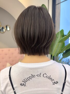 サンド 大阪梅田(sand) 似合わせカット韓国ボブくびレイヤーメルティカラー大阪