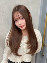 ロンド レア 天神大名店(Lond Le’a) 黒髪カタログ/オリーブグレー/ココアベージュ/小顔に見せるヘア