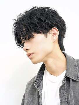 ロンドリメゾン 原宿(Lond re Maison.) men's/メンズ/刈り上げセンターパート/フェザーパーマ/原宿