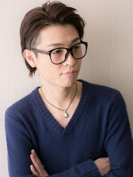 モッズヘア メン 仙台愛子駅前店(mod's hair men) 30代40代オールバック社会人フェードカットメンズヘアc仙台愛子