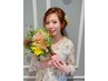 [ヘアメイク]洋装ヘアセット+おまかせナチュラルフルメイク　￥7,700