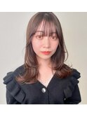 ナチュラル外ハネボブ　ツヤオレンジ
