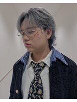 セットアップ 岡山北長瀬店(SET-UP) メンズウルフ センターパート ローライト ケアブリーチ