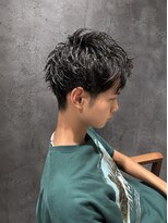 クイル(quill)&nbsp;メンズカット#梅田#ツーブロック#センターパート