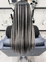 イブヘアー(eve hair)&nbsp;エクステ長さだし×ハイライト