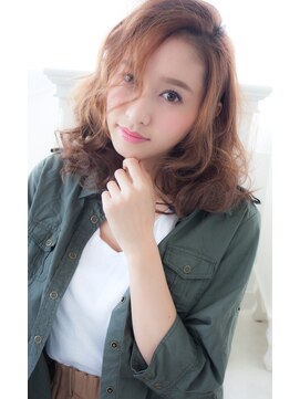 アンジュ ヘアー(Ange hair) アンジュヘアー金山 流し前髪の無造作カール♪