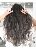 veil gray highlight balayage 
