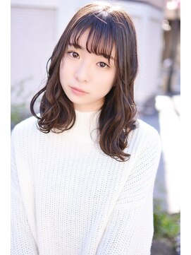 メイズ(MAZE) 【メイズ東中野・鍛原志行】透けぱっつん×ナチュラルウェーブ